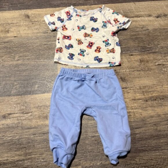 Magnetic Me Top & Pant Set Cars Print 9-12 Months - Picture 1 of 6